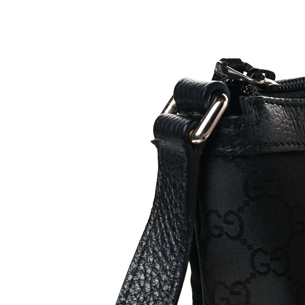 Gucci Denim Large Half Moon Hobo Black #254589G72B - Picture 12 of 12